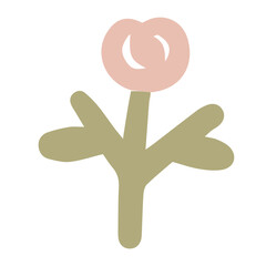 Fototapeta premium Boho Floral Element Cute