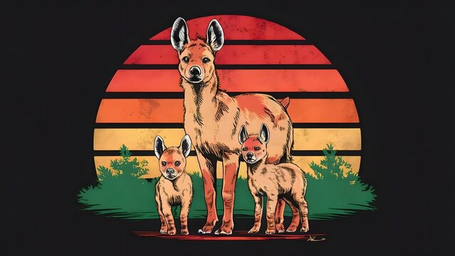 Animals family, Generative Ai