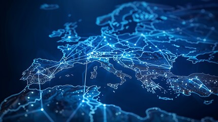 Digital Network Map of Europe