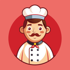 a chef character vector illustration