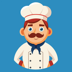 a chef character vector illustration