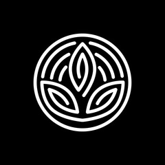 Natural floral logo simple illustration vector art for your brand