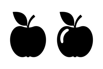 Apple icon. Apple sign symbol for web site and app design.