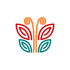 Natural floral logo simple illustration vector art for your brand