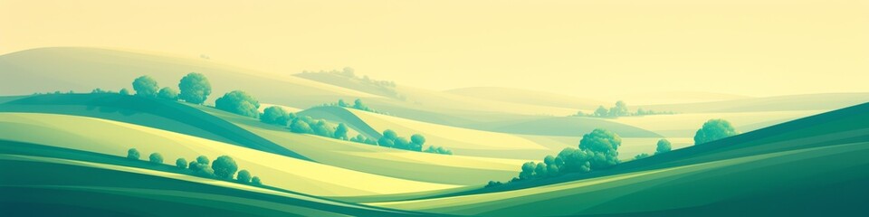 Obraz premium Abstract Organic Green Line Wallpaper Background. Spring and Summer Vibes with Dynamic Green Field Minimalist Illustration. Creative Concept for Graffiti, Advertising, Gift Wrapping, and Web Design. A
