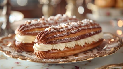 A close up shot of delicious sweets