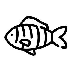 fish Line Icon