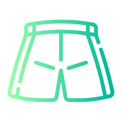 shorts Line Gradient Icon