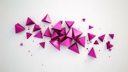 Explore the beauty of Composition with triangles and geometric shapes in this abstract artwork.