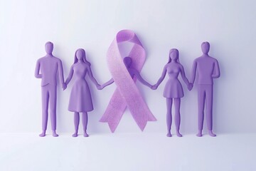 World cancer day supporting people to each other Generative Ai