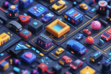 Customers earn points and rewards in a gamified loyalty program.