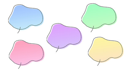 Speech bubble, cute, stylish, YouTube compatible, free material, colorful