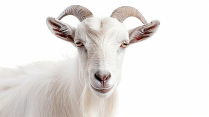 Fototapeta premium A goat isolated on a white background