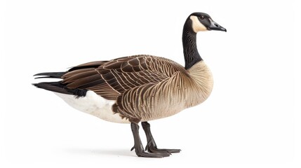 A goose isolated on a white background, c50, stylize 750 --ar 16:9 Job ID: 2f8d79dc-0660-49d7-8255-f68e61caafc9