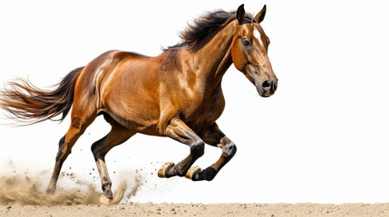 Obraz premium A horse isolated on a white background
