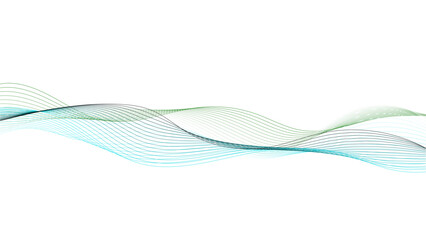 Abstract white background with blue wave line. Abstract blue wave lines on transparent background. Digital frequency track equalizer.	