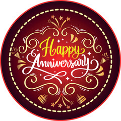 Happy Anniversary and Wedding Design