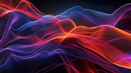 Fototapeta premium An abstract composition of flowing lines and gradients, evoking a sense of motion and fluidity.
