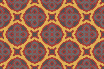 Tile Pattern Portuguese, Traditional Ethnic Ikat, Aztec Abstract Vector Pattern, Seamless Pattern in Tribal, Folk Embroidery and Mexican Style.