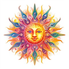 Sun pattern art accessories.