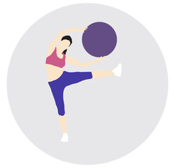 swiss ball exercise full isolated