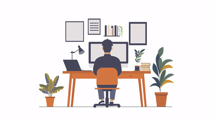 Seamless Remote Onboarding: New Employee Joining via Video Call with Copy Space for Text/Graphics