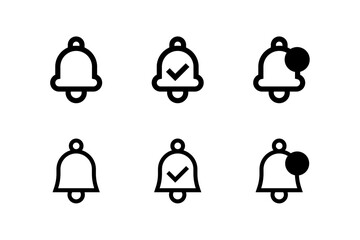 SNSなどで使われるベルの通知アイコンセット