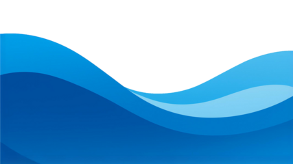 Blue simple streamlined texture background is transparent