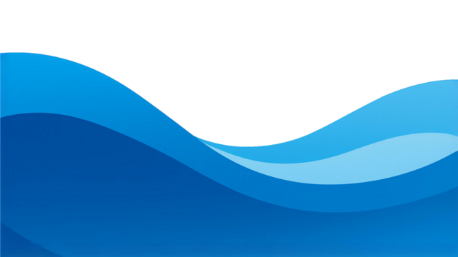 Blue simple streamlined texture background is transparent