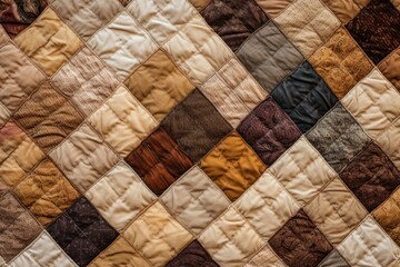 Classic quilt pattern patchwork clothing blanket.