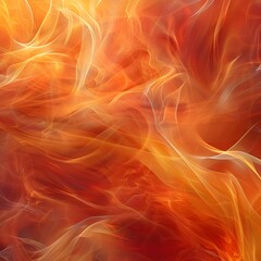 Fototapeta premium Vibrant Swirling Flames Intense Abstract Fire Pattern Background with Fiery Copy Space