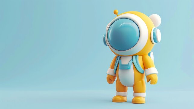 background flat 3d plomber character 