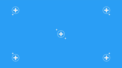 Blue screen background, VFX motion tracking markers. Art design blue screen backdrop template. Abstract concept video footage replacement tracking markers element.