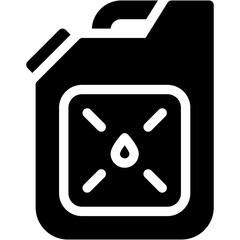 Vector Icon Gas Can, Jerry can, Oil, Petroleum, Industry, Energy