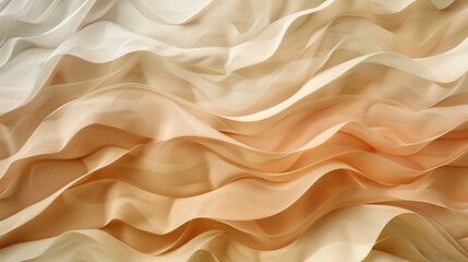 Fototapeta premium A soothing abstract composition of soft, wavy lines in gentle earth tones.