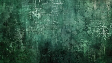 Obraz premium Grungy dark green canvas background or texture