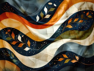 Abstract design with geometric shapes