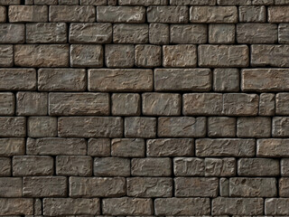 Obraz premium Rustic Brick Wall with Weathered Texture