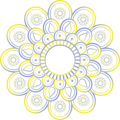 This is simple and vector mandala background and it is editable.