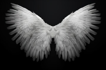 Wings flying angel bird.