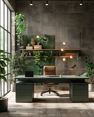 biophilic green office