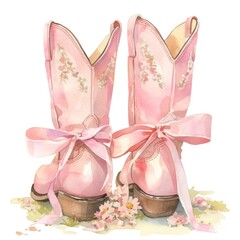 Coquette cowboy boots clothing footwear apparel.