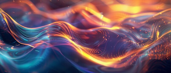 Abstract glass waves on a background. Modern abstract background for banner, art, ads, and many more