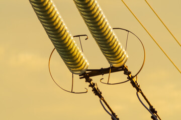 Electricity glass power insulators
