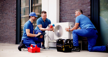 Experienced HVAC Technician Ensuring Quality Air Conditioning Installation