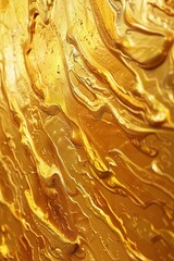 Fototapeta premium 32k gold abstract waves dripping look 3d paint