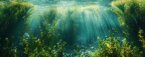 Underwater Kelp Forest, 4K hyperrealistic photo