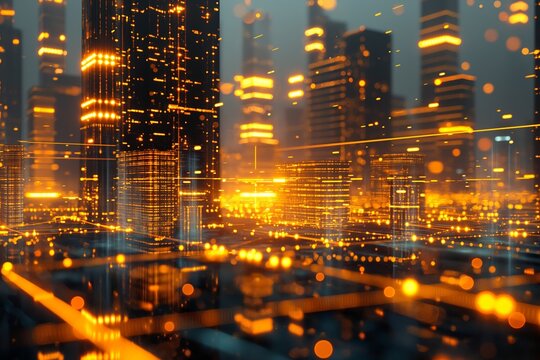 Wireless network and connection city.