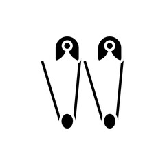 safety pin glyph icon