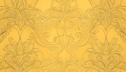 Fototapeta premium Clear Plain Shiny Warm Soft Vintage Bokeh Cloudy Wave Like Geometric Yellow Background or Texture